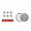 CR1632 3V oplaadbare knoopcelbatterij (6 stuks) 1