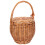 Handheld Basket Fruit Vegetable Basket Chocolate Wicker 1pack 2