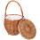 Handheld Basket Fruit Vegetable Basket Chocolate Wicker 1pack 7
