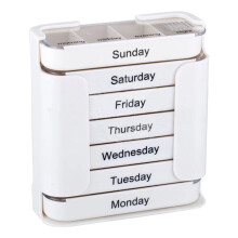 Home Decor Stay on Track 7 Day Dication Organizer Weekly P Ill Organizer 7 Stackable Compartments Four A Day Morning Noon Evening and Bedtime