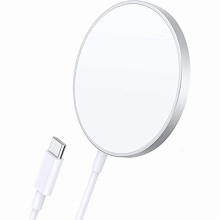 Încărcător wireless magnetic Tekpower15W cu cablu USB-C de 90 cm, compatibil cu iPhone 12/12Pro/12Pro Max/12Mini (adaptor USB-A inclus)