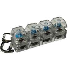 Teclado de juguete antiestrés 4 en 1 silencioso y ruidoso, llavero cubo con clic luminoso, regalo para aliviar el estrés para la oficina/hogar –