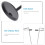 Zcyifa 2pcs Display Stand Holder For Home Store (Black, 35cm) 7