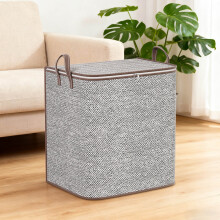 Opbergtas, grote opvouwbare tas met ritssluiting, handvat, gemaakt van non-woven stof, veilige ritssluiting, comfortabel draaghandvat. Afmetingen: