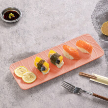 Sushi Platters and Cake Trays Long Rectangle Plastic Serving Dishes for Party Food Presentation and Entertaining Guests At Home Gatherings Topliu