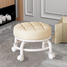 Niedriger Rollhocker mit 360-Drehung