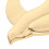 Raindrops Bird Shape Wall Mounting Decor Brass 1pack 3.73x2.55x0.39in 3