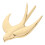 Raindrops Bird Shape Wall Mounting Decor Brass 1pack 3.73x2.55x0.39in 8