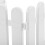 10Pcs White Plastic Decorative Garden Path Fence for Courtyard 8