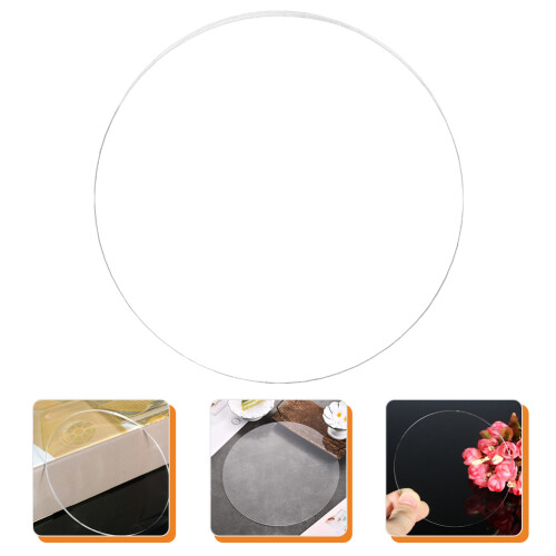 Clear Acrylic Round Disc Transparent DIY Craft Sheet Smooth Edges 2