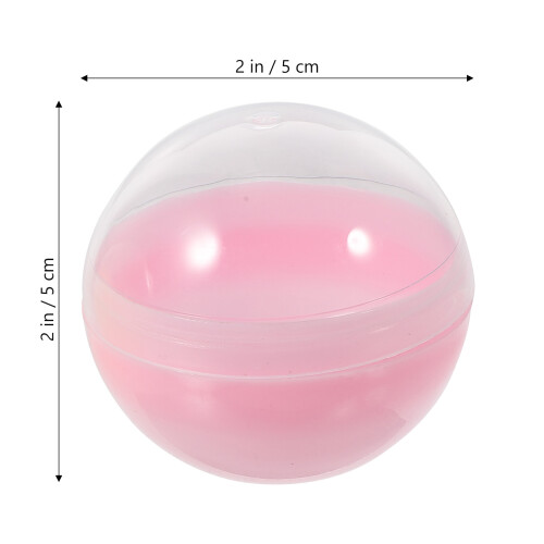 50Pcs Assorted Color Multi-Purpose Empty Round Plastic Balls for Kids 1