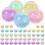 50Pcs Assorted Color Multi-Purpose Empty Round Plastic Balls for Kids 3