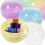 50Pcs Assorted Color Multi-Purpose Empty Round Plastic Balls for Kids 8