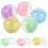 50Pcs Assorted Color Multi-Purpose Empty Round Plastic Balls for Kids 11
