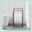 Towel Rack with 3 Metal Rods - Freestanding Design 1