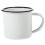 1Pc White Iron Vintage Drinking Cup Durable Heat-Resistant Wine Mug 5
