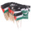 100pcs Palestine Flag Cake Topper Toothpick Small Fruit 11