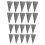 20Pcs Grey Metal Hammer Wedge Replacement for Axe Handle Repair Kit 11