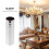2Pcs Silver Iron Chandelier Base Covers for Crystal Lamp Holders 11
