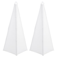 2St Witte Polyester Speaker Holder Cover Slijtvaste Podium Accessoire