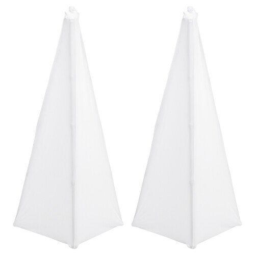 2St Witte Polyester Speaker Holder Cover Slijtvaste Podium Accessoire
