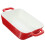 Multi Color Ceramic Lasagne Dish Compact Small Oven Baking Tray 8