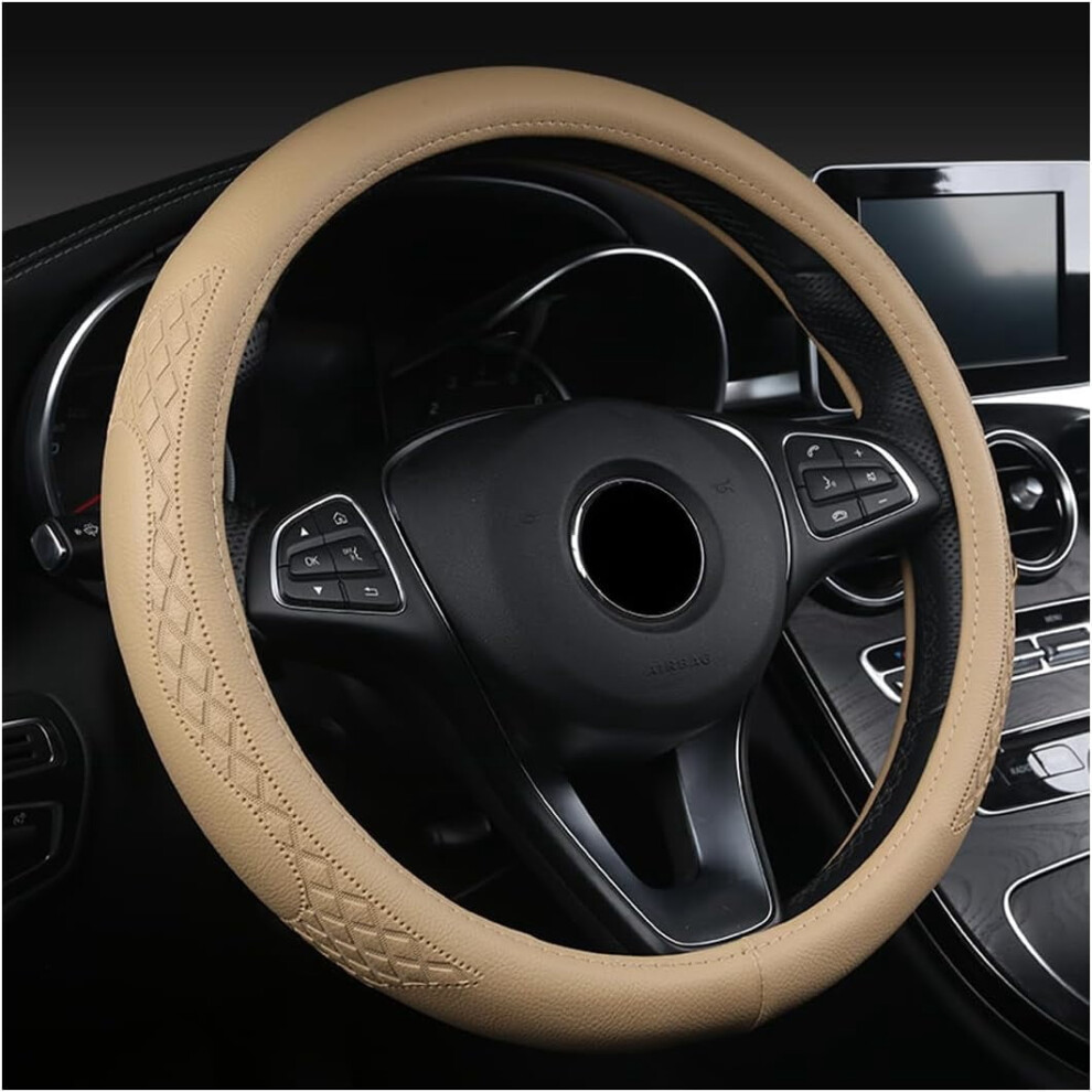Automotive Seat Cover Non-Slip Soft Breathable Beige 9122141539469