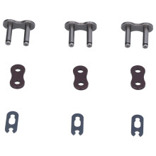 Clip di collegamento per catena da moto con rigidità forgiata, maglia in acciaio resistente all'usura per moto da cross, ATV, go-kart, trasferimento