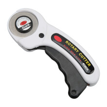 Scrapbooking Tool Featuring45mm Blade, Multi Layer Cutting Rotary Fabric Cutter with Safety Lock, Ergonomic Handle for Leather and Quilting Use,
