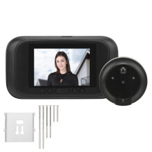 Home Security System Digital Door Peephole With LCD Display IR Night Vision Wide Angle Camera Battery Powered Automatic Storage Easy Installation
