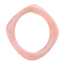 Pulseira rígida geométrica colorida em resina espessa, joia leve para presente para mulheres e meninas.