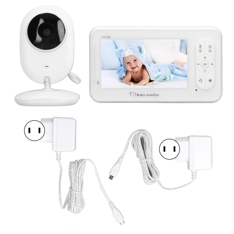 Smart Home Compatible Baby Monitor With Wireless Wifi Night Vision Two Way Audio Motion Alert Voice Control Lullabies Temperature Monitoring Multi 9028731886138