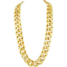 Gouden Cubaanse schakelketting in hiphopstijl, 36 inch (91 cm)