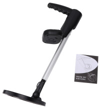 Detector de metais compacto com altura ajustável, alarme sonoro e luminoso, leve e portátil, ideal para escolas, laboratórios de ciências, praia,