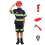 Set di 3 pezzi per feste a tema pompiere, completo da capo dei pompieri per bambini, accessori per giocattoli scolastici e per il campus. 1