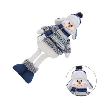 Lindo boneco de neve em pé, criativo, presente de Ano Novo 2024, figura de boneco de neve escalável, decoração de shopping center, hotel e