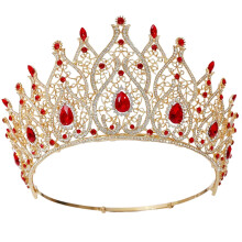 Exquisite Tiaras Women Crystal Crowns Heavy Duty Princess Headpiece for Bridal Parties and Birthday Celebrations