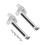 2Pcs Aluminum Window Handle Silver Anti-Slip Inside Grip for House Use 4