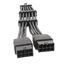 12-pins naar 28-pins (6+2P) PCIe GPU-voedingsverlengkabel voor RTX30-serie, 30 cm (11,8 inch) voedingskabel voor grafische kaart
