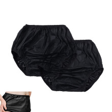 Capa de fralda plástica para adultos, pacote com 2 unidades, calça impermeável, proteção contra vazamentos, para uso sobre fraldas, para