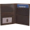 Full Grain Leather Passport Holder Bifold 2 pcs Dark Brown 1