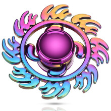 Stresszoldó spirálcsavarós fidget kézi fonó, csendes, sima forgó játék prémium fém anyaggal és kompakt méretű hordtáskával a fókusz