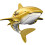 Φόρτιση USB Rc Παιχνίδι Shark Τηλεχειριστήριο Αδιάβροχο Παιχνίδι Μπάνιου Πισίνας 1