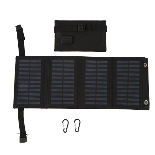 Solar Battery Maintainer Waterproof Foldable Solar Panel High Conversion Rate USB Output Solar Charger Lightweight High Efficiency For Outdoor Use