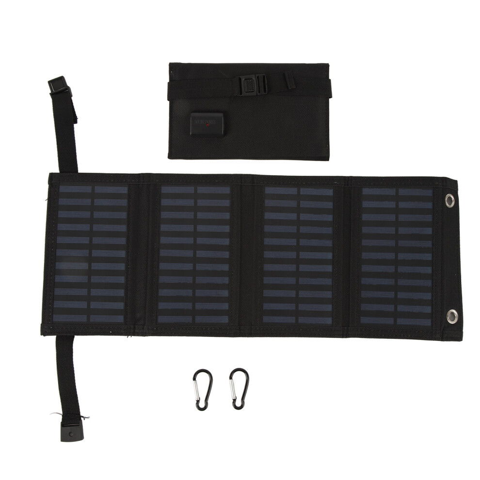 Solar Battery Maintainer Waterproof Foldable Solar Panel High Conversion Rate Usb Output Solar Charger Lightweight High Efficiency For Outdoor Use 9370362718877