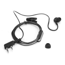 Ørepropovervågningssæt Håndfri betjening To forskellige former for ørepropper kompatible med Baofeng Kenwood radioer 360 graders fast klips klar