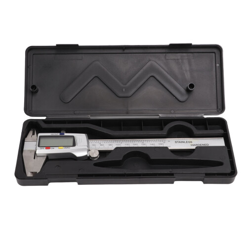 Multi Function Measuring Digital Caliper Waterproof Stainless Steel Extreme Accuracy Large LCD Screen Inch Metric Conversion Auto Off Function Zero