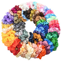 Silk Hair Scrunchies Elastic Accessories For Women Girls Best Gift Choice Machine Washable Accessories For Women Girls (20PCS)