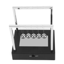Ferramenta antiestresse: Bolas de equilíbrio em formato de pêndulo de Newton para decoração de mesa de escritório ou casa. Brinquedo educativo