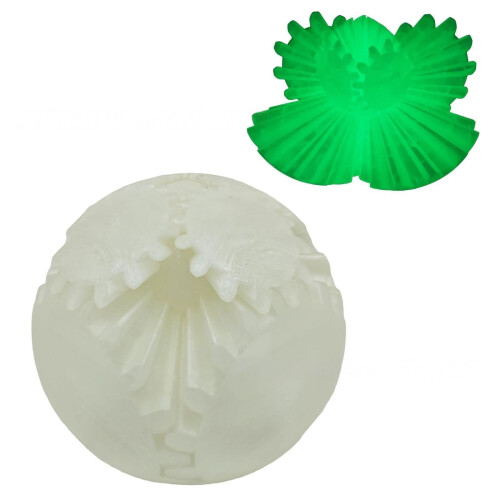1PC WHITE 8CM 3D Printed Gear Ball Rotating Cube Fingertip